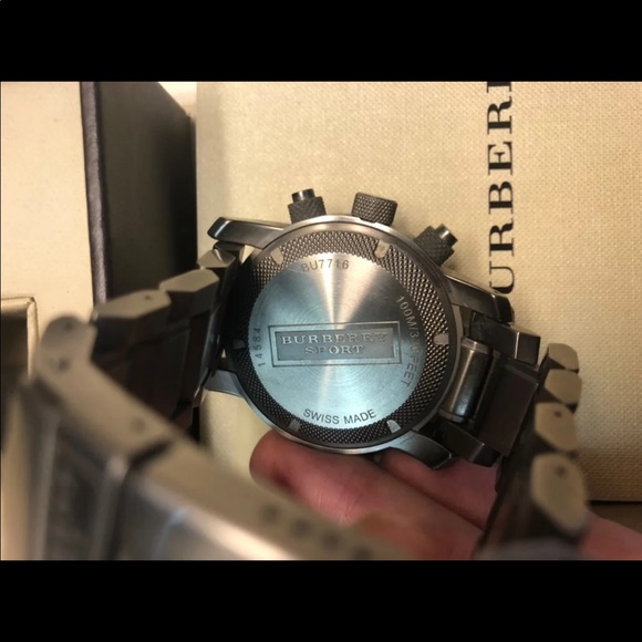 Burberry chronograph bracelet watch BU77 - Picture 4 of 8